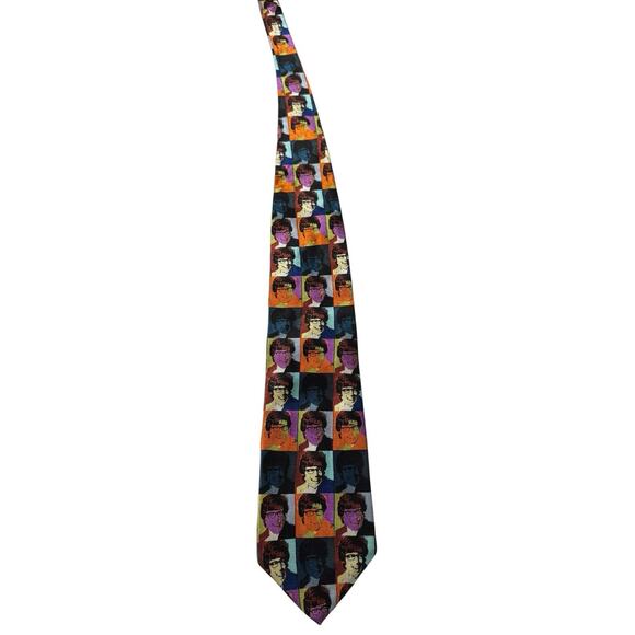 Ralph Marlin RM Style Austin Powers Faces Multicolor 1999 Vintage Necktie - Picture 3 of 7